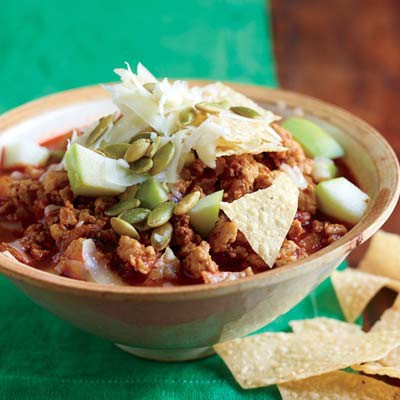 Restaurants Sacramento on Chipotle Turkey Chili With Apples And Cheddar Cheese