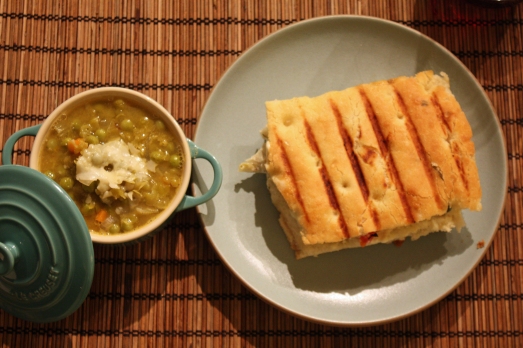 Pea Soup and Panini